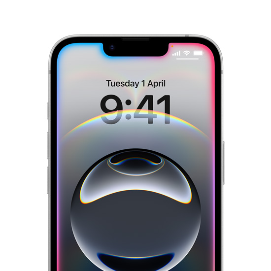 iPhone 16e showcasing colourful glowing edges around the Lock Screen