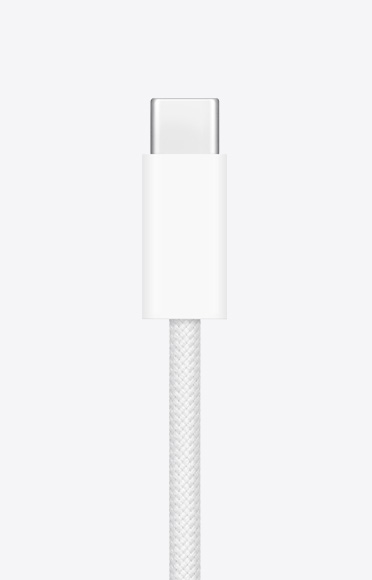 صورة مقربة لسلك الشحن USB-C.