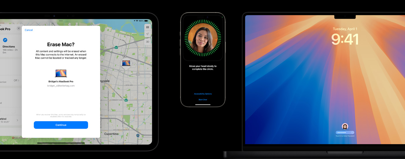 Un iPad, un iPhone e un Mac.