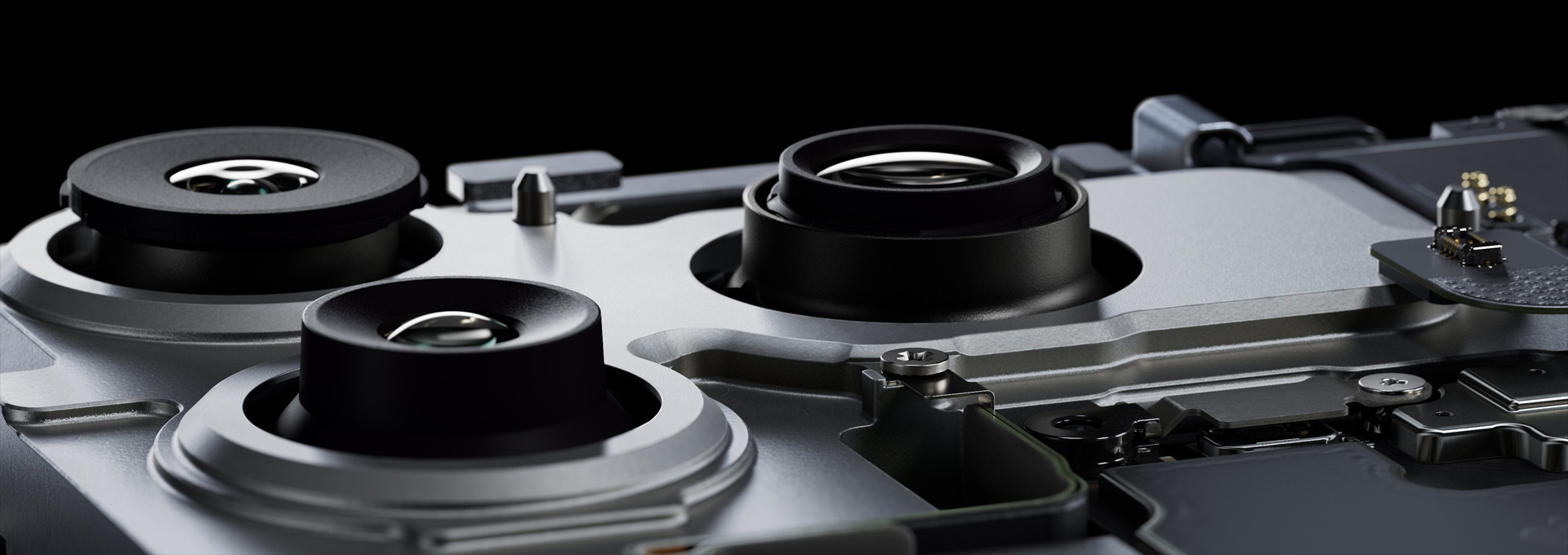 iPhone 17 Pro, interior, 48MP Fusion camera system, 48MP Fusion Main camera, 48MP Fusion Ultra Wide camera, 48MP Fusion Telephoto camera