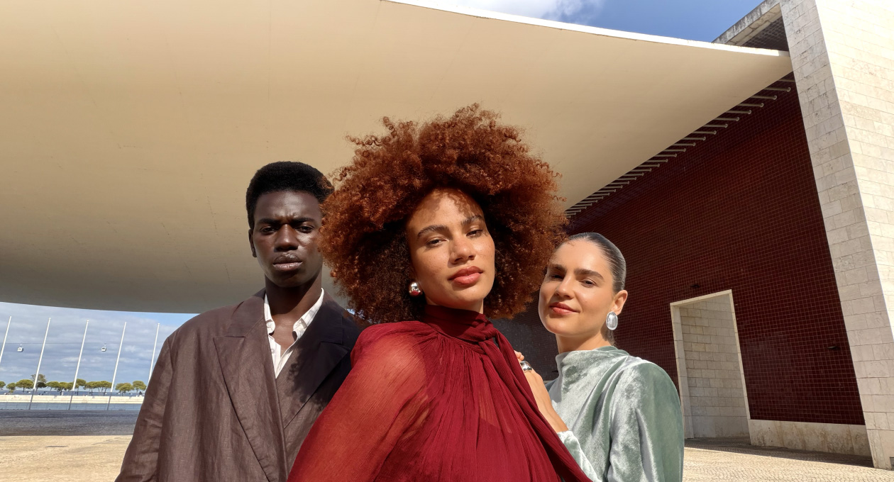 Center Stage for photos feature in use, highlighting the faces of multiple people