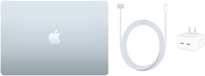 15-inch MacBook Air, USB-C to MagSafe 3 Cable and 35W Dual USB-C Port Compact Power Adapter